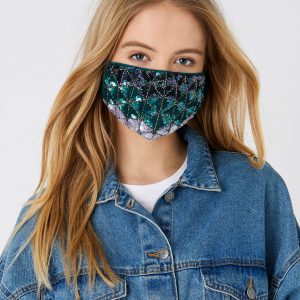Mermaid Embellished Face Covering