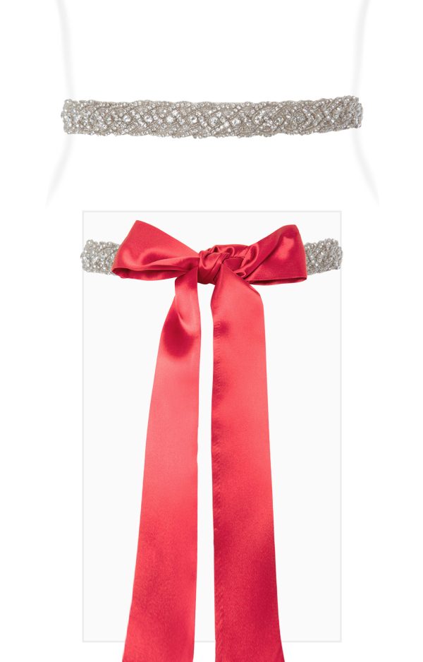 Art Deco Sash Sunset Red