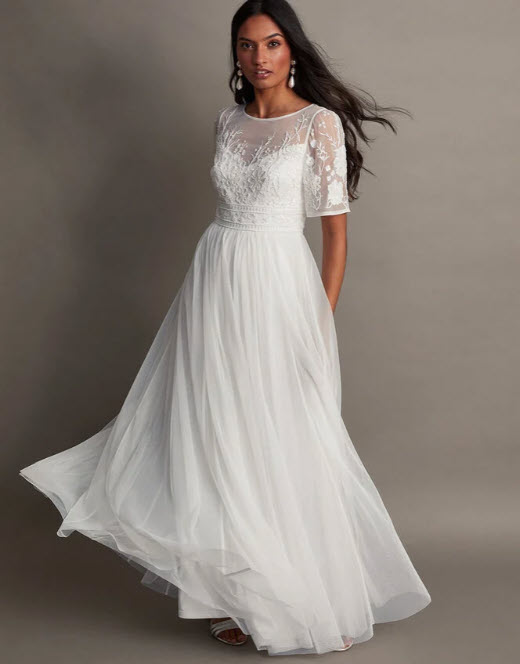 Ali embroidered bridal dress from Monsoon at GettingHitched.co.uk