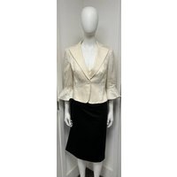 John Charles Wedding Occasion Outfits White & Black Size: 10