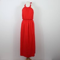 *new* Me And Em Linen Blend Maxi Dress Orange Size: 10