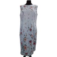 Hobbs Sleeveless Dress Blue Size: 16