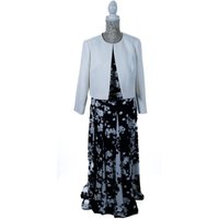 Hobbs Dress With Jacket Navy And White Size: 16