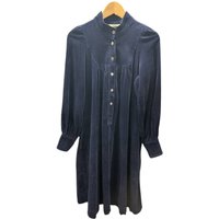 Laura Ashley Vintage Cotton Corduroy Dress Blue Size: 14