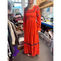 Louis Caring Vintage Maxi Dress  Red Size: 10