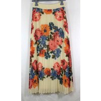 Sézane Pleated Maxi Skirt Multi-coloured Size: 8