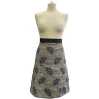 Paul Smith Knee-length A-line Skirt Blk/white/navy Size: 8