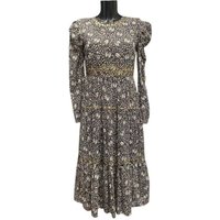 Michael Kors Paisley Print Dress Brown Size: S