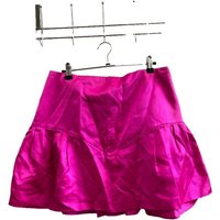 Miu Miu Silk Midi Skirt Hot Pink Size: L