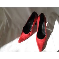 Versace Red Suede Heels