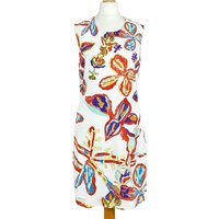 Peter Pilotto New Printed Viscose Dress Multicolour Size: 8