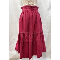 Kenzo  Stripped Long Skirt In Red Size: 34