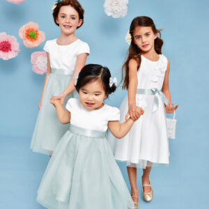 Monsoon Baby Girls Green & White Tulle Bridesmaid Dress, Size: 0-3 Months