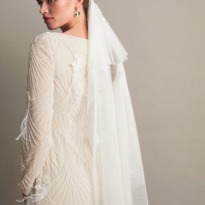 Daisy Embellished Bridal Veil