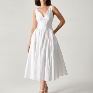Colette Midi Wedding Dress Ivory