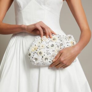 Mia Floral Embellished Clutch Bag