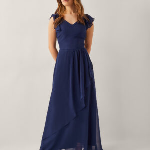 Indi Tie-Back Prom Dress Blue