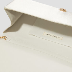 Talia Twisted Satin Clutch Bag