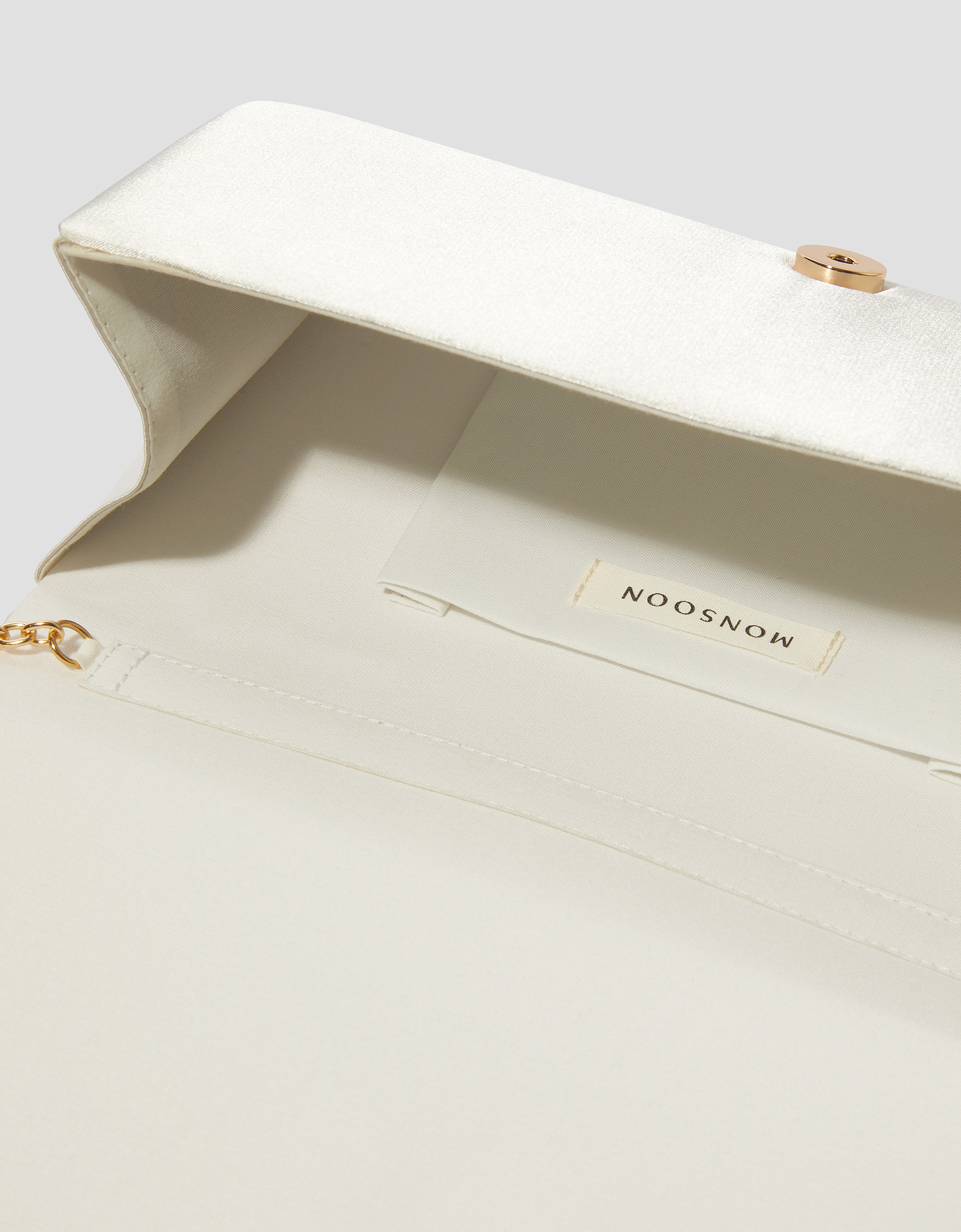 Talia Twisted Satin Clutch Bag