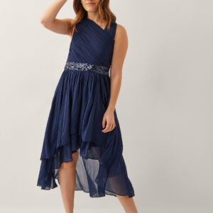 Abigail One-Shoulder Prom Dress Blue