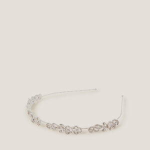 Diamanté Flower Metal Headband