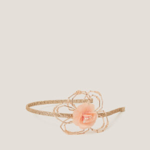 Embellished Flower Glitter Headband