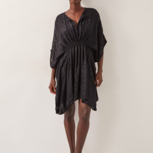 Sana Sequin Embellished Kaftan Black