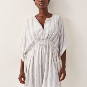 Sana Sequin Embellished Kaftan Ivory