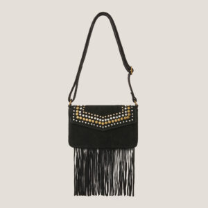 Zora Suede Fringe Crossbody Bag