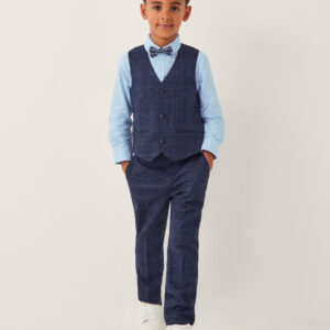 Oliver Check 4-Piece Suit Blue