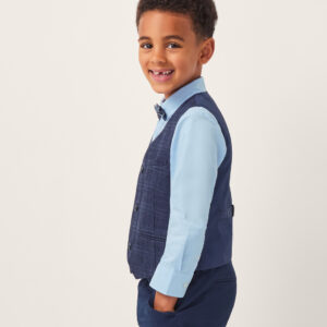 Oliver 3-Piece Check Suit Blue