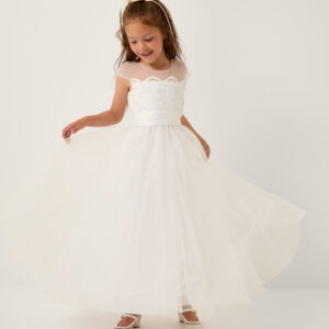 Cynthia Lace Maxi Dress Ivory