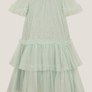 Anastasia Embellished Tulle Party Dress Green