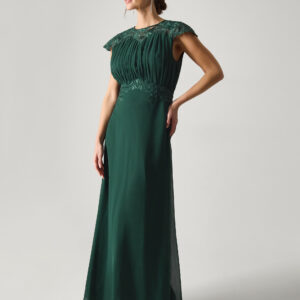 Elodie Lace Chiffon Bridesmaid Dress Green