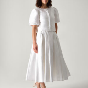 Mia Puff Sleeve Wedding Jacket Ivory