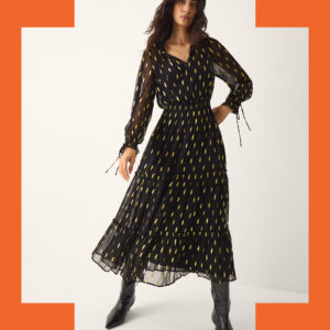 La Galeria Elefante Cowgirl Shimmer Midi Dress