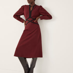 Julia Jersey Midi Dress Red