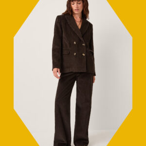 Moliin Amber Corduroy Suit Trousers Brown