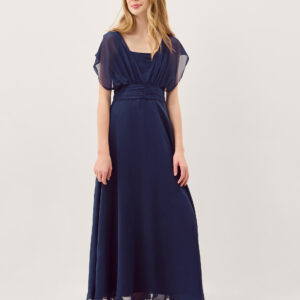 Monsoon Girls Navy Blue Maddison Multiway Chiffon Dress, Size: 10 Years