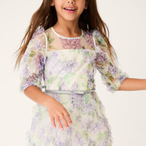 Hydrangea Ruffle Party Dress Multi