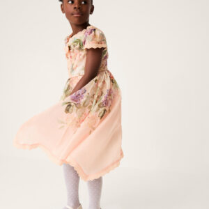 Alma Floral Print Bow Dress Multi