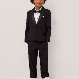 Luca 4-Piece Tuxedo Suit Black