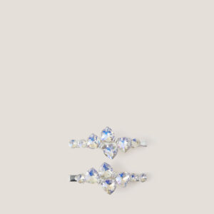 2-Pack Jewel Bow Hair Clips