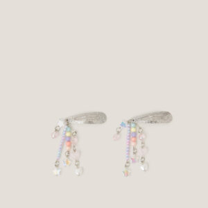 2-Pack Beaded Charm Hair Clips