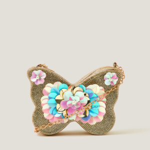 Sequin Embellished Butterfly Bag