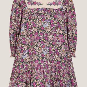 Baby Floral Print Dress Purple