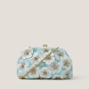Mara Appliqué Flower Clutch