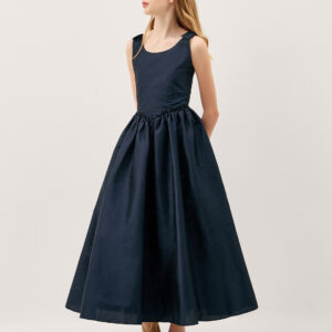 Monsoon Girls Navy Blue Ohio Taffeta Prom Dress, Size: 8 Years
