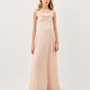 Monsoon Girls Light Pink Cali Cowl Neck Prom Dress, Size: 13 Years