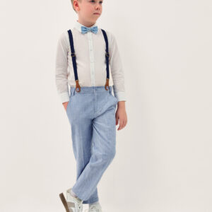Aiden 3-Piece Suit with Braces Blue